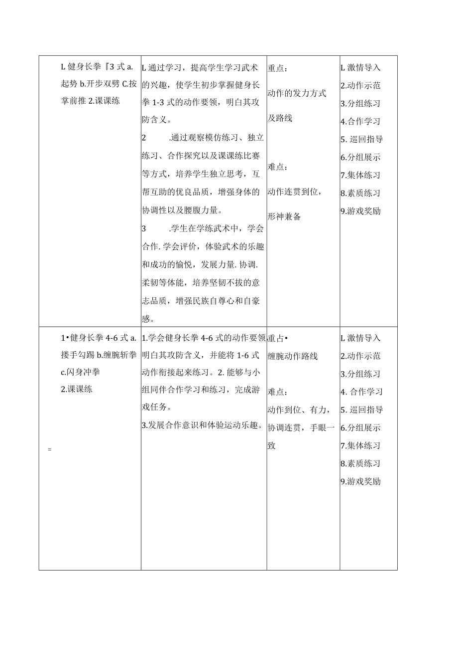 健身长拳教学设计.docx_第2页