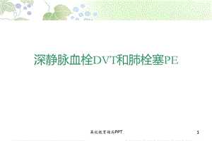 肺栓塞PPT幻灯片课件.ppt