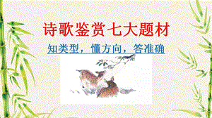 用古代诗歌阅读之题材分类课件.ppt