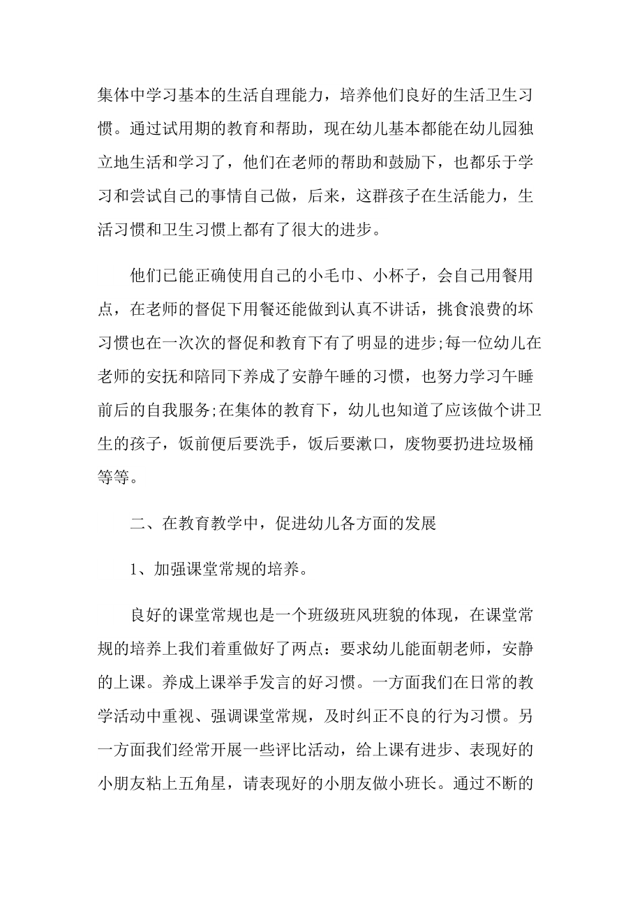 幼儿教师试用期个人实习总结600字.doc_第2页