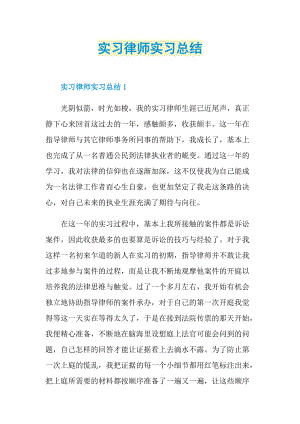 实习律师实习总结.doc