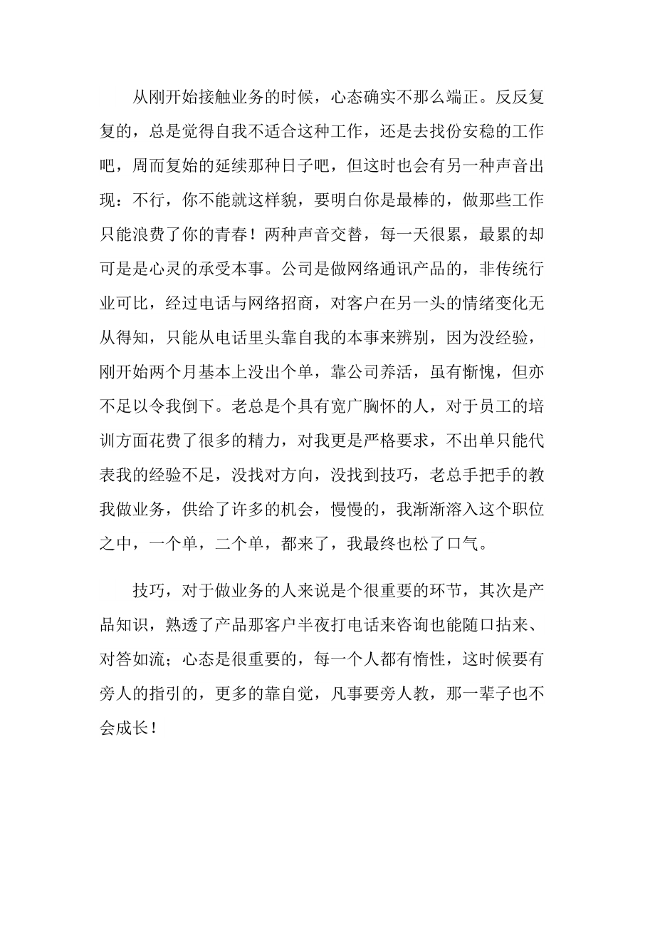 公司业务个人工作总结.doc_第2页