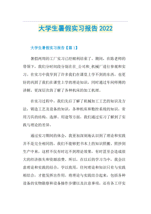 大学生暑假实习报告2022.doc