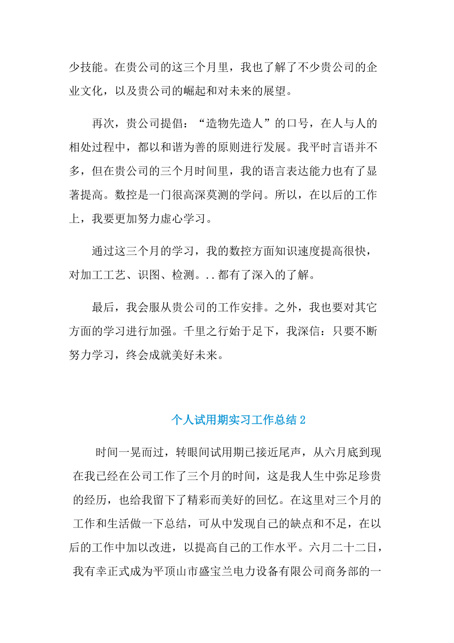 个人试用期实习工作总结.doc_第2页