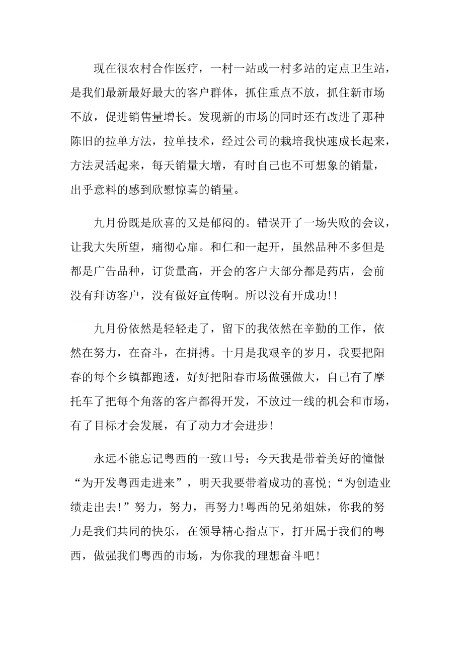 月结优秀销售的总结.doc_第3页