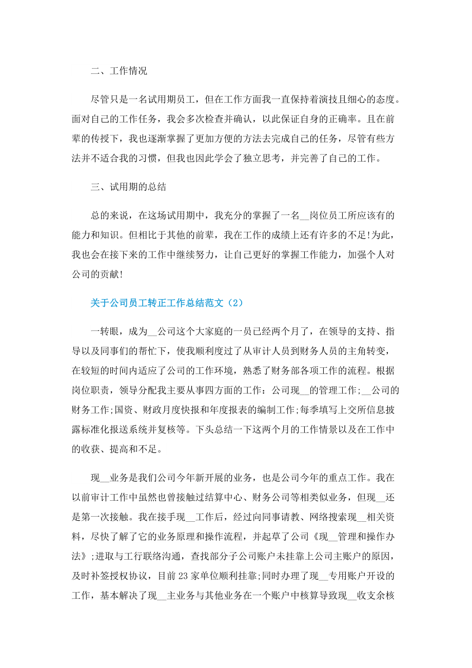 关于公司员工转正工作总结范文.doc_第2页