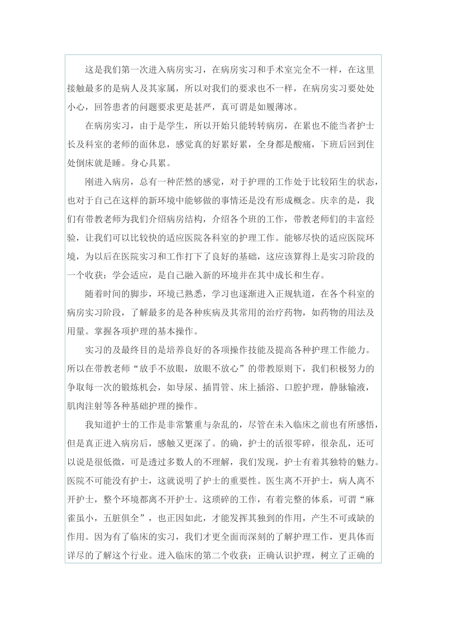 护士顶岗实习总结.doc_第2页