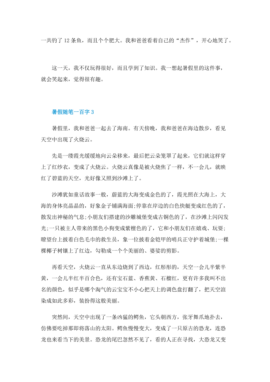 暑假随笔一百字.doc_第3页