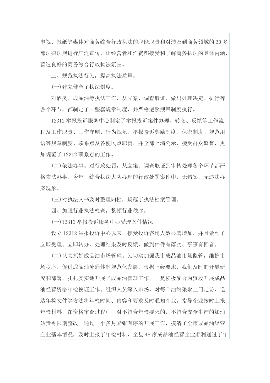 商务执法个人工作总结.doc_第2页