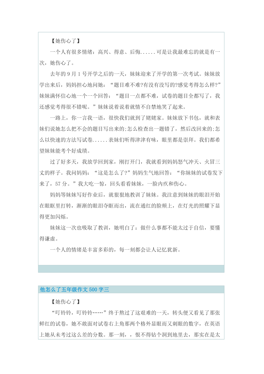 他怎么了五年级下册单元作文500字12篇.doc_第2页