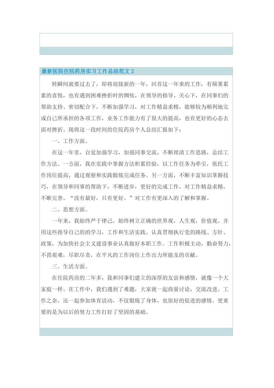 实习总结_最新医院住院药房实习工作总结范文.doc_第3页