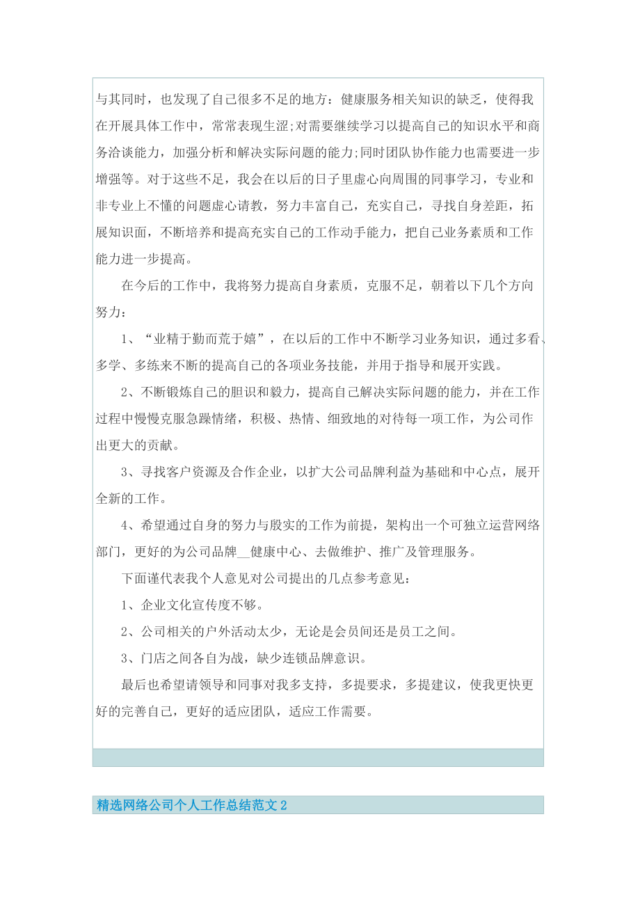 精选网络公司个人工作总结范文.doc_第2页