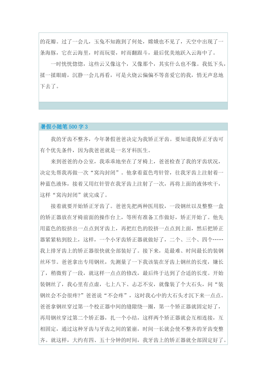 暑假小随笔500字.doc_第3页