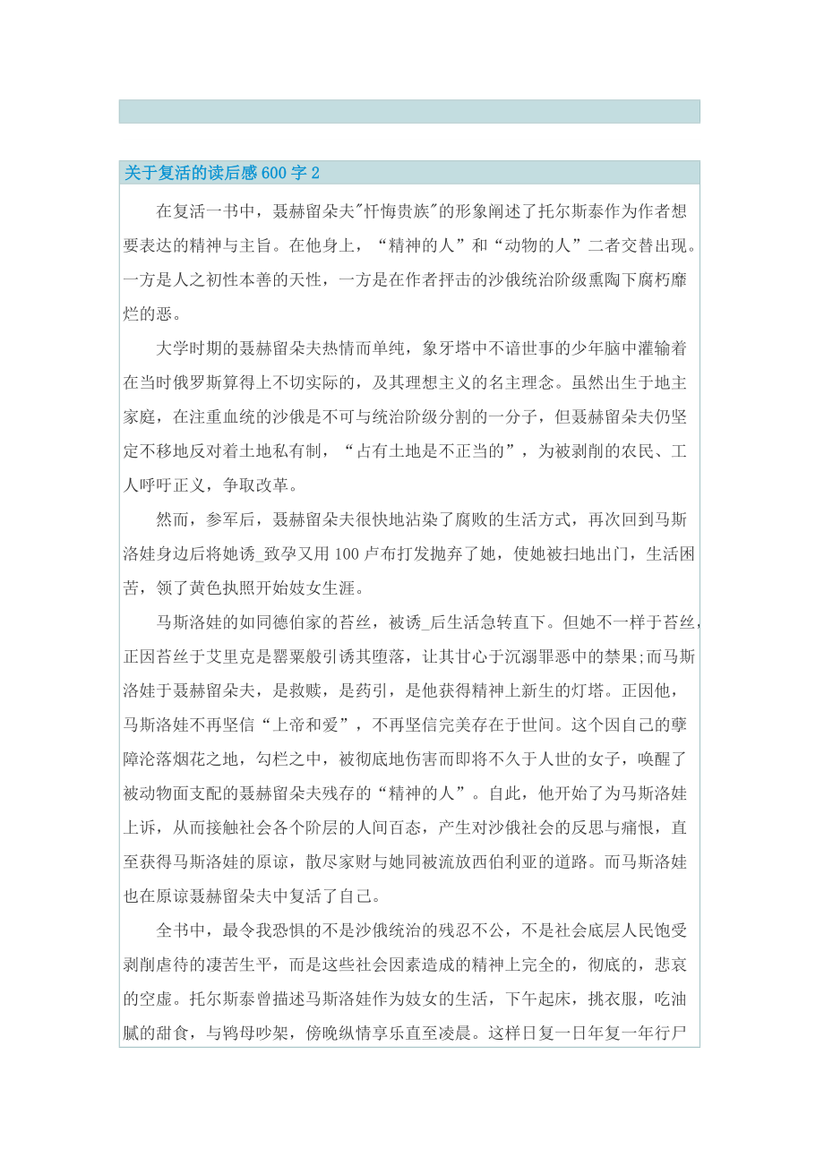 关于复活的读后感600字.doc_第2页