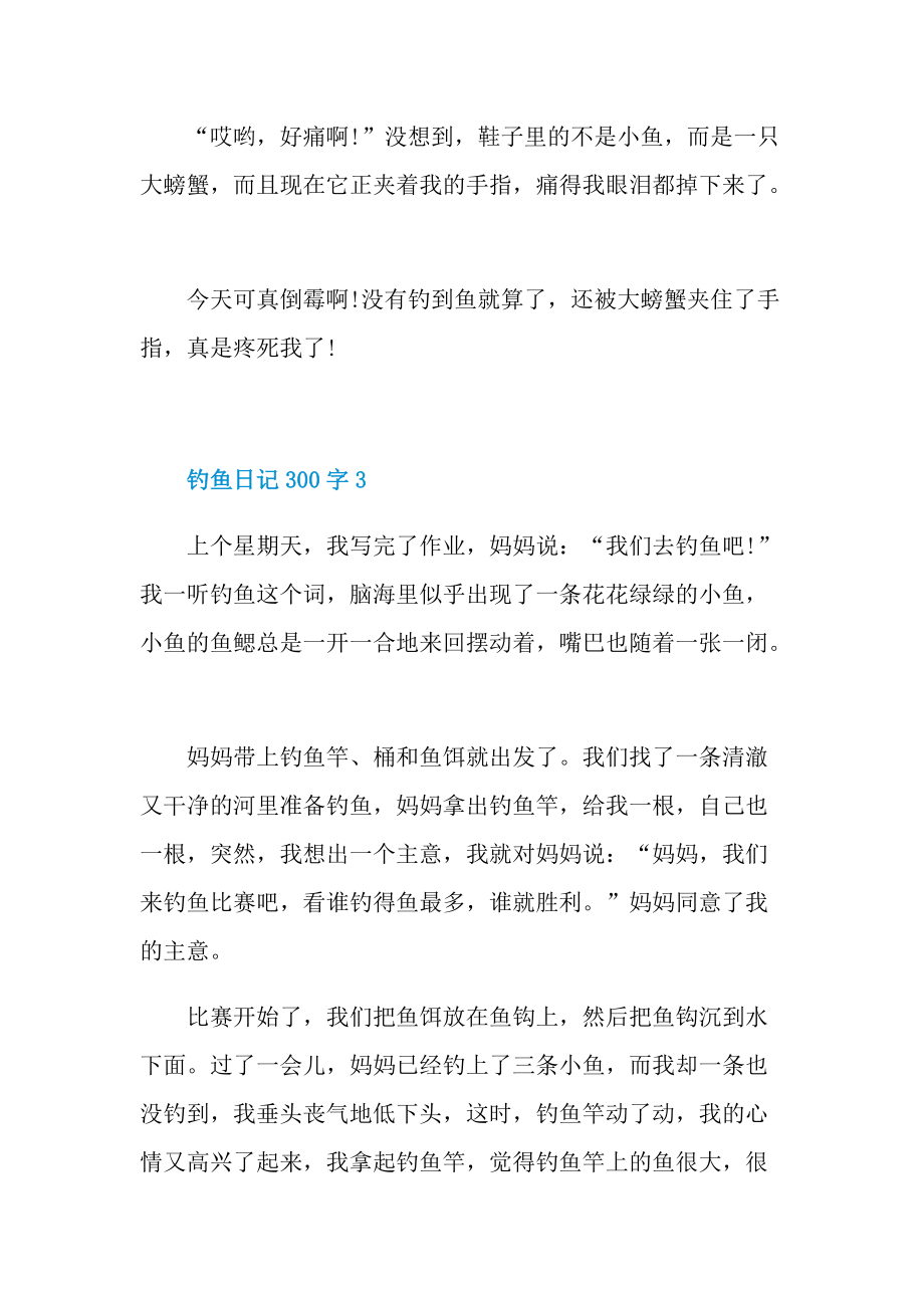 钓鱼日记300字10篇.doc_第3页