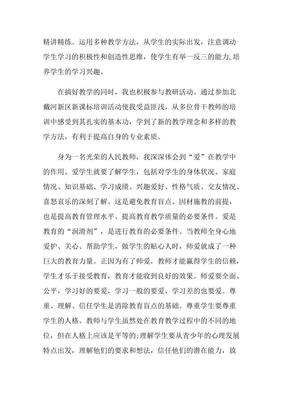 新入编教师个人工作总结.doc_第2页