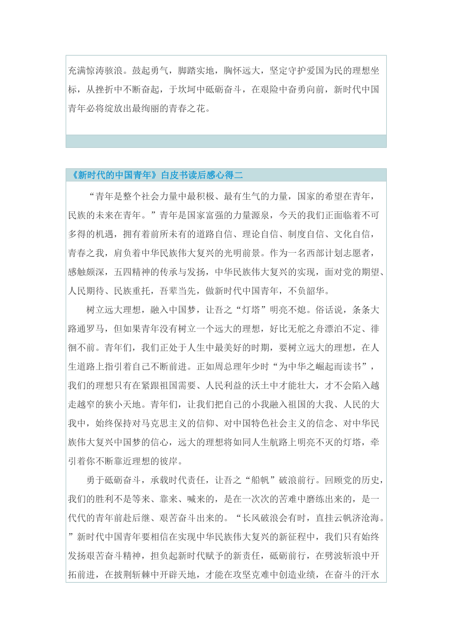 《新时代的中国青年》白皮书读后感心得.doc_第2页