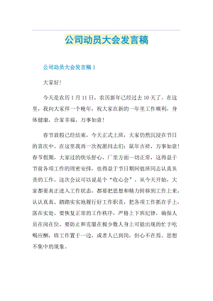 公司动员大会发言稿.doc