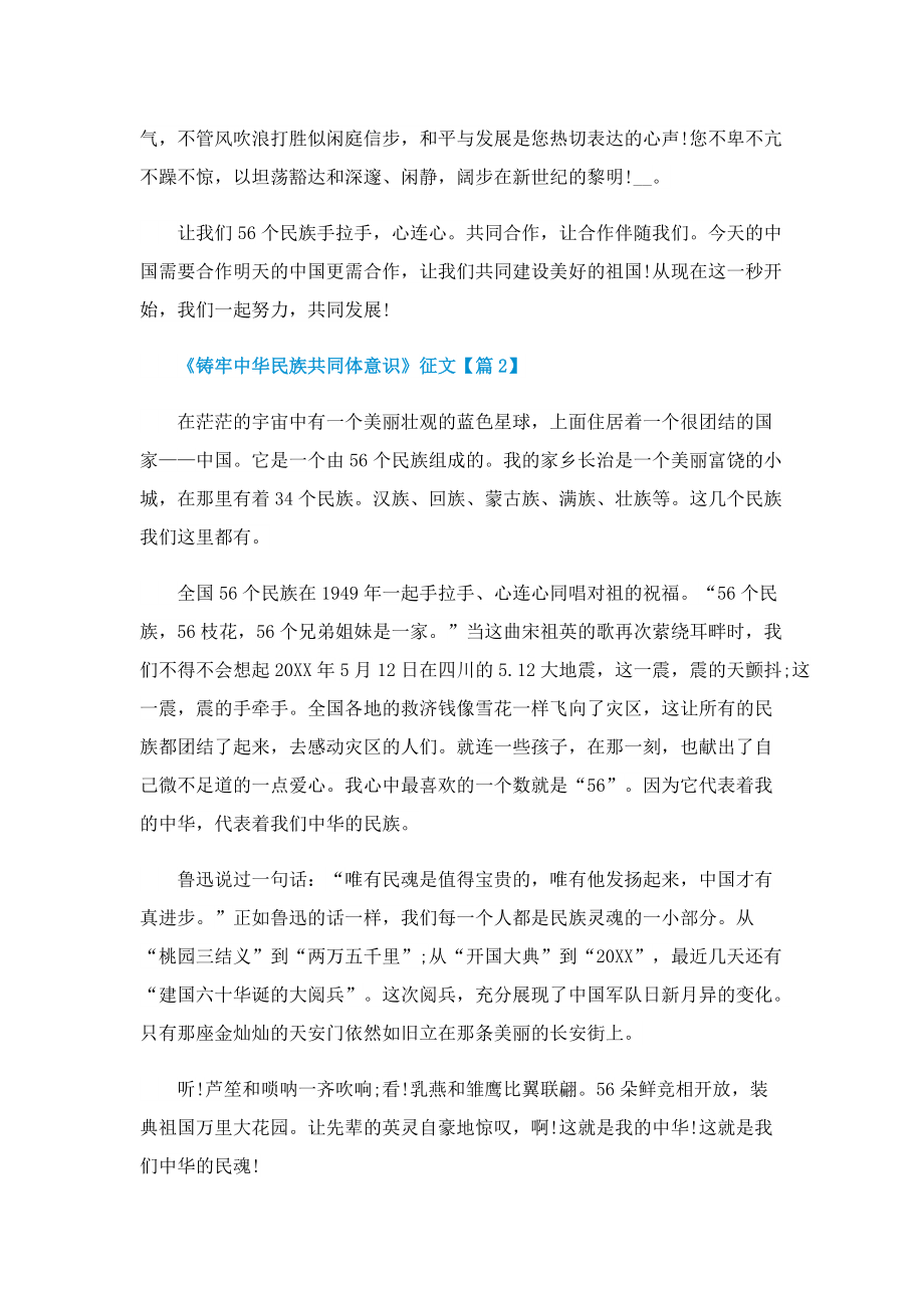 《铸牢中华民族共同体意识》征文精选.doc_第2页