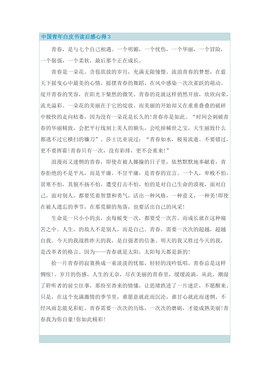 中国青年白皮书读后感心得10篇.doc_第3页