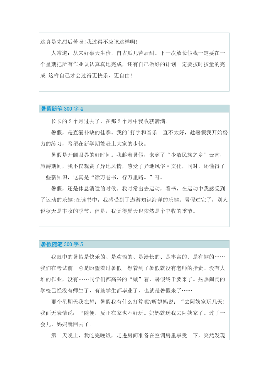 暑假随笔300字10篇.doc_第3页