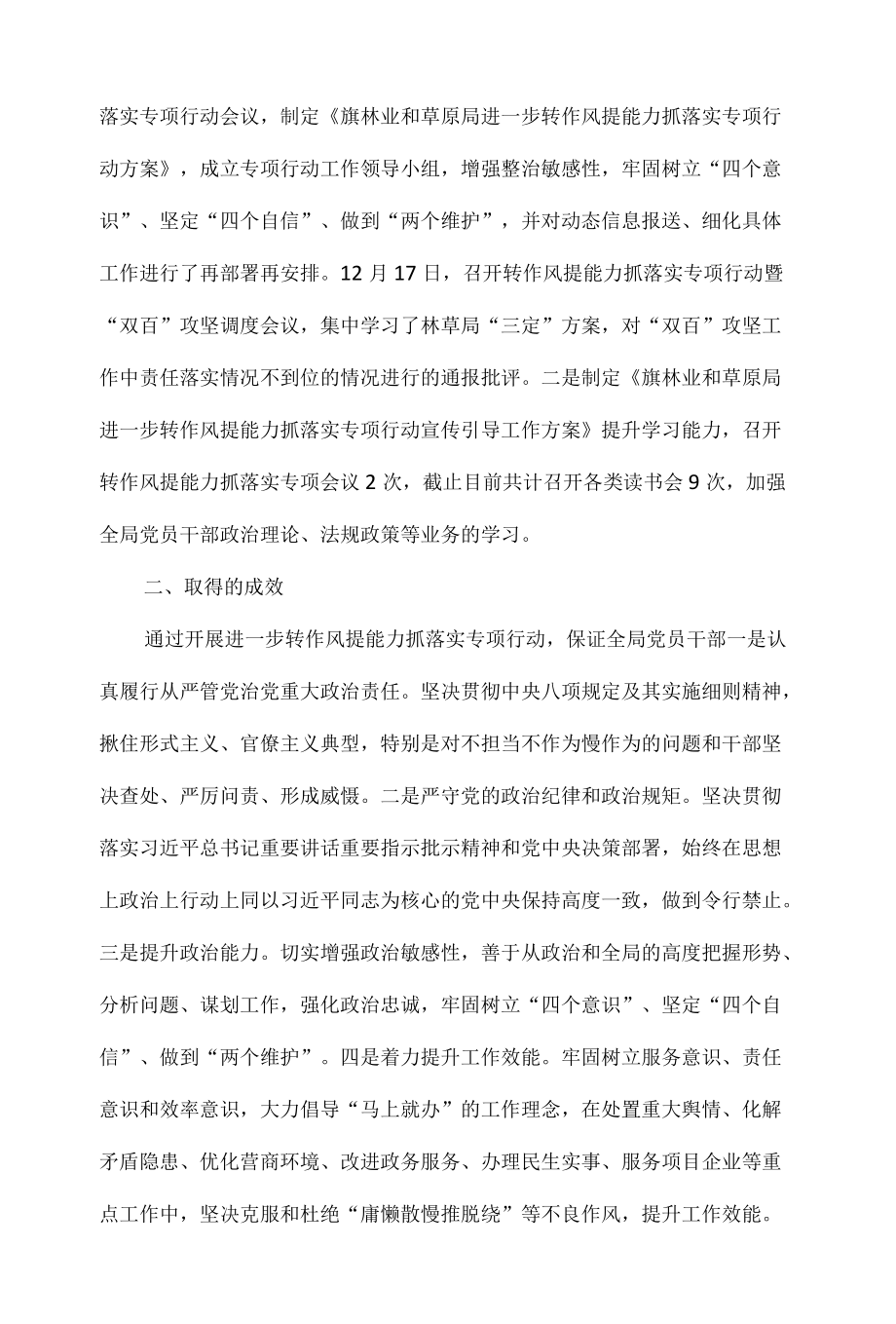 转作风提能力抓落实专项行动总结报告范文.docx_第2页