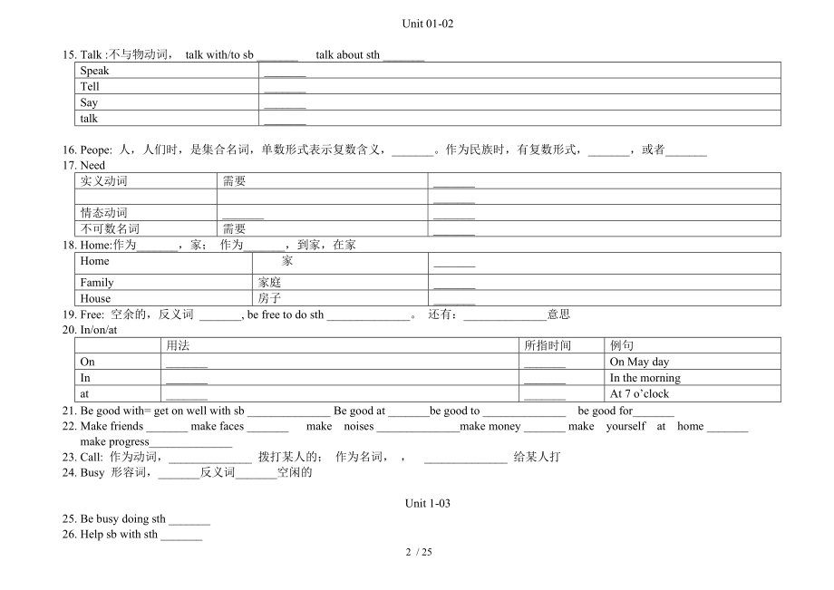 02-初一英语下册-词组和语法练-习.doc_第2页