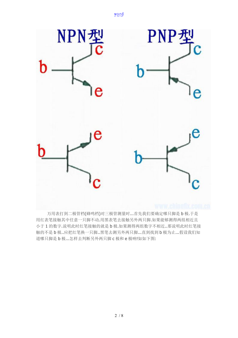 三极管场效应管识别与检测.doc_第2页