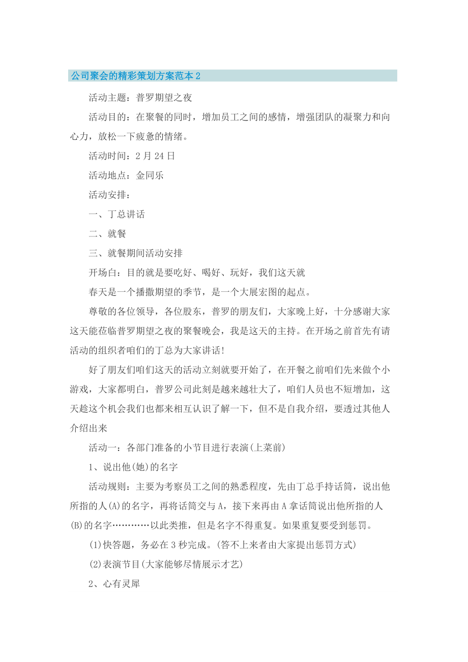 公司聚会的精彩策划方案范本.doc_第3页