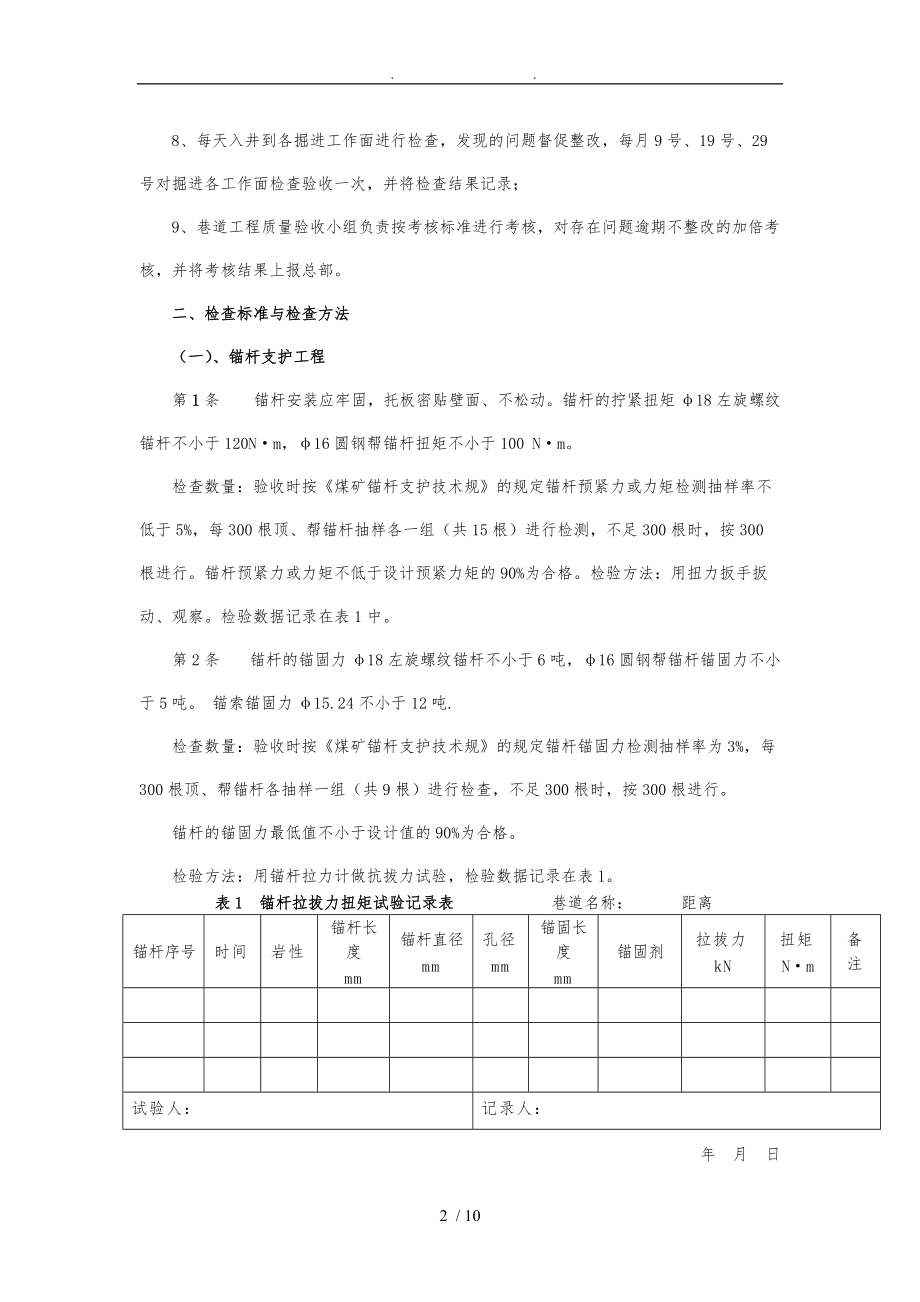 掘进巷道工程质量验收制度.doc_第2页