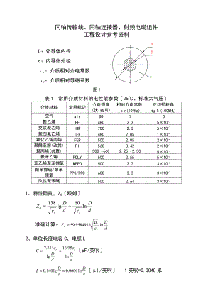 射频同轴连接器射频电缆组件地工程设计资料.doc