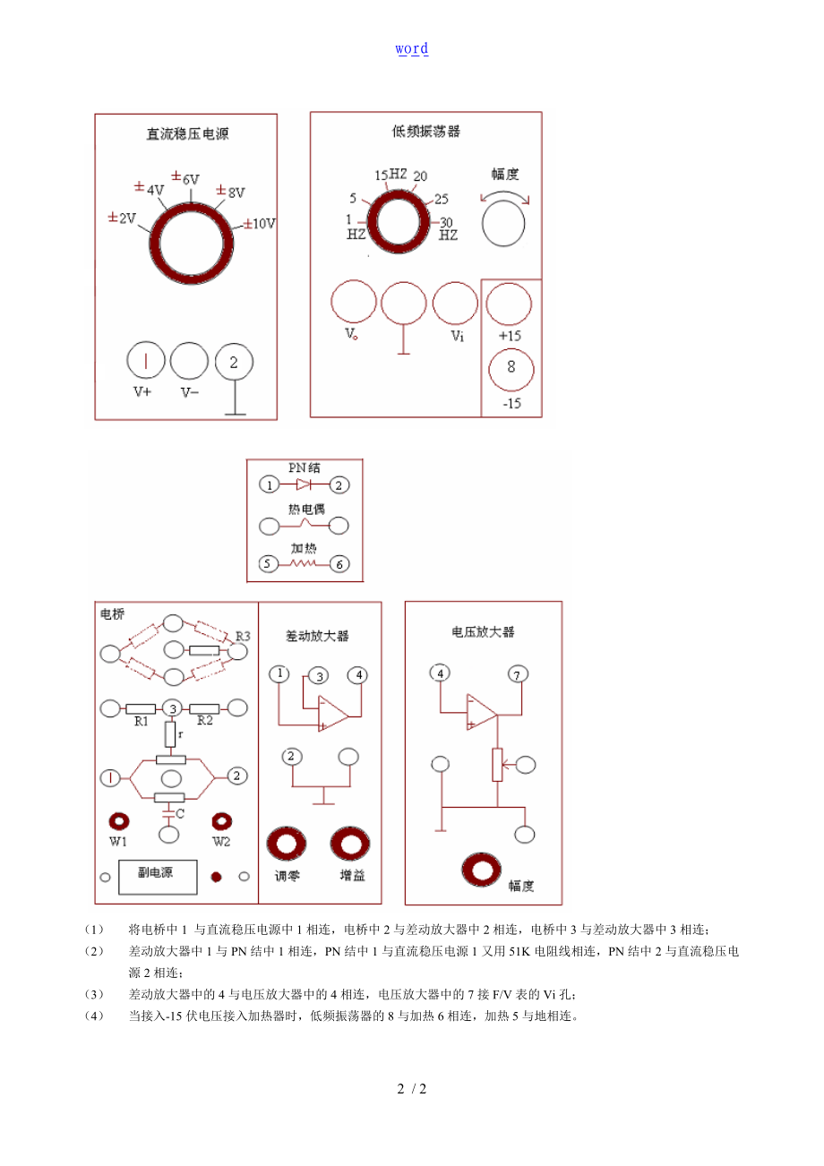 PN结温度传感器测温实验.doc_第2页