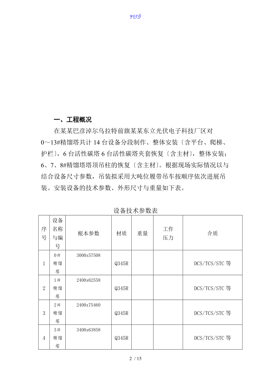 塔类设备安装施工方案设计.doc_第3页