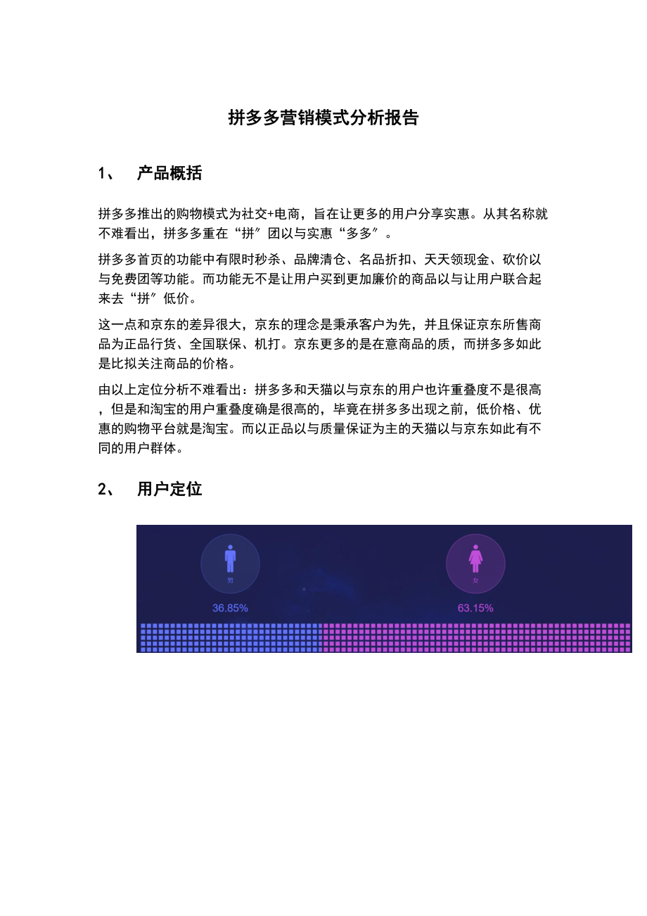 拼多多营销模式分析地报告地报告材料.doc_第1页