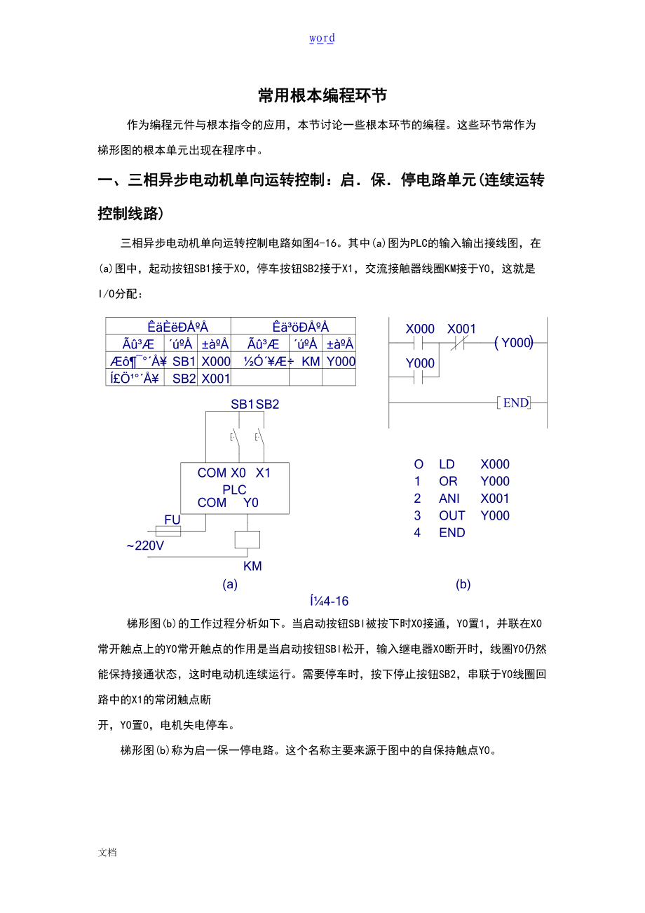 016课题四理论4.2常用基本编程环节.doc_第1页