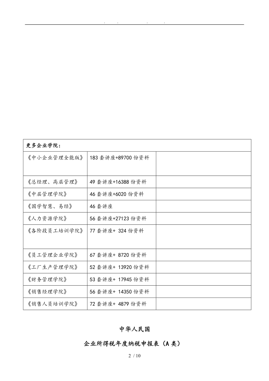 我国企业所得税纳税申报表A类填报说明.doc_第2页