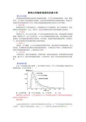 影响太阳辐射强弱地因素分析报告分析报告.doc