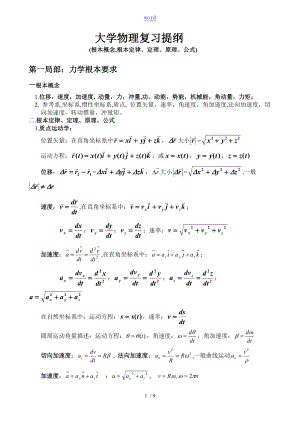 大学物理复习资料上.doc