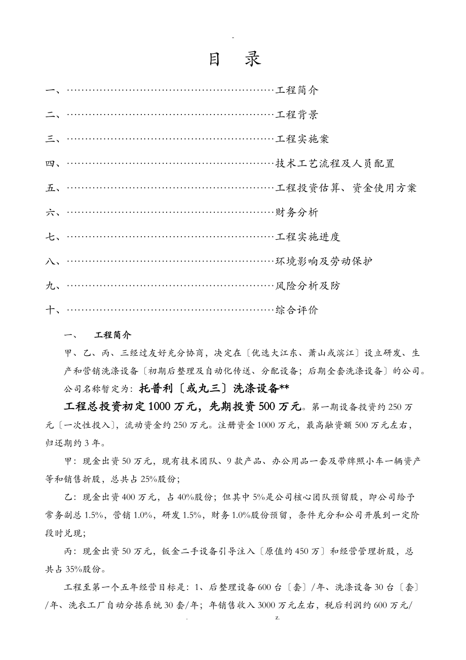 洗涤项目可行性方案小雨稿.doc_第2页