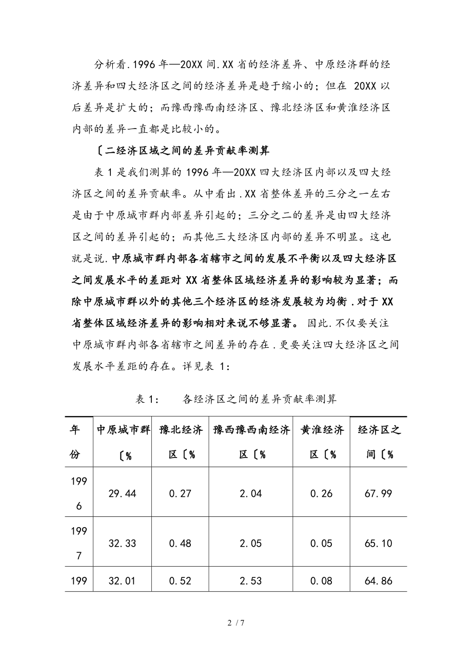 河南区域经济发展的不均衡性分析报告.doc_第2页