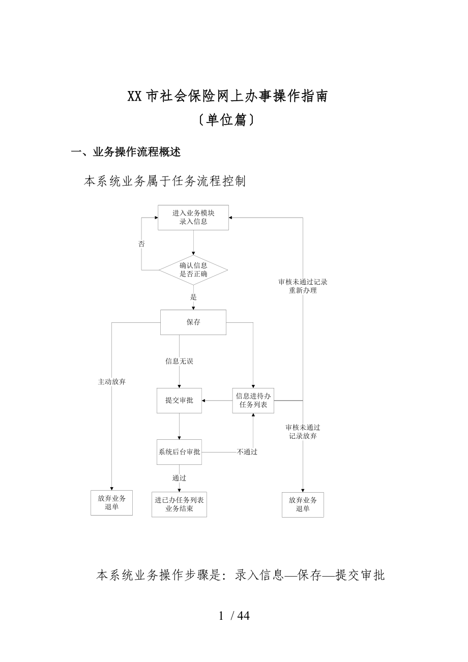 武汉社保单位操作流程图.doc_第1页