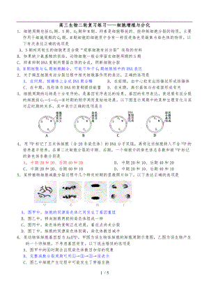 细胞增殖与分化二轮复习.doc