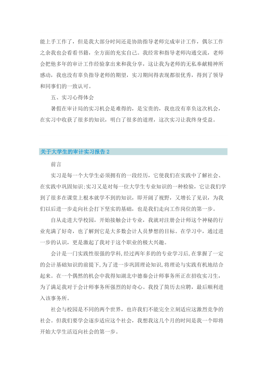 关于大学生的审计实习报告.doc_第2页