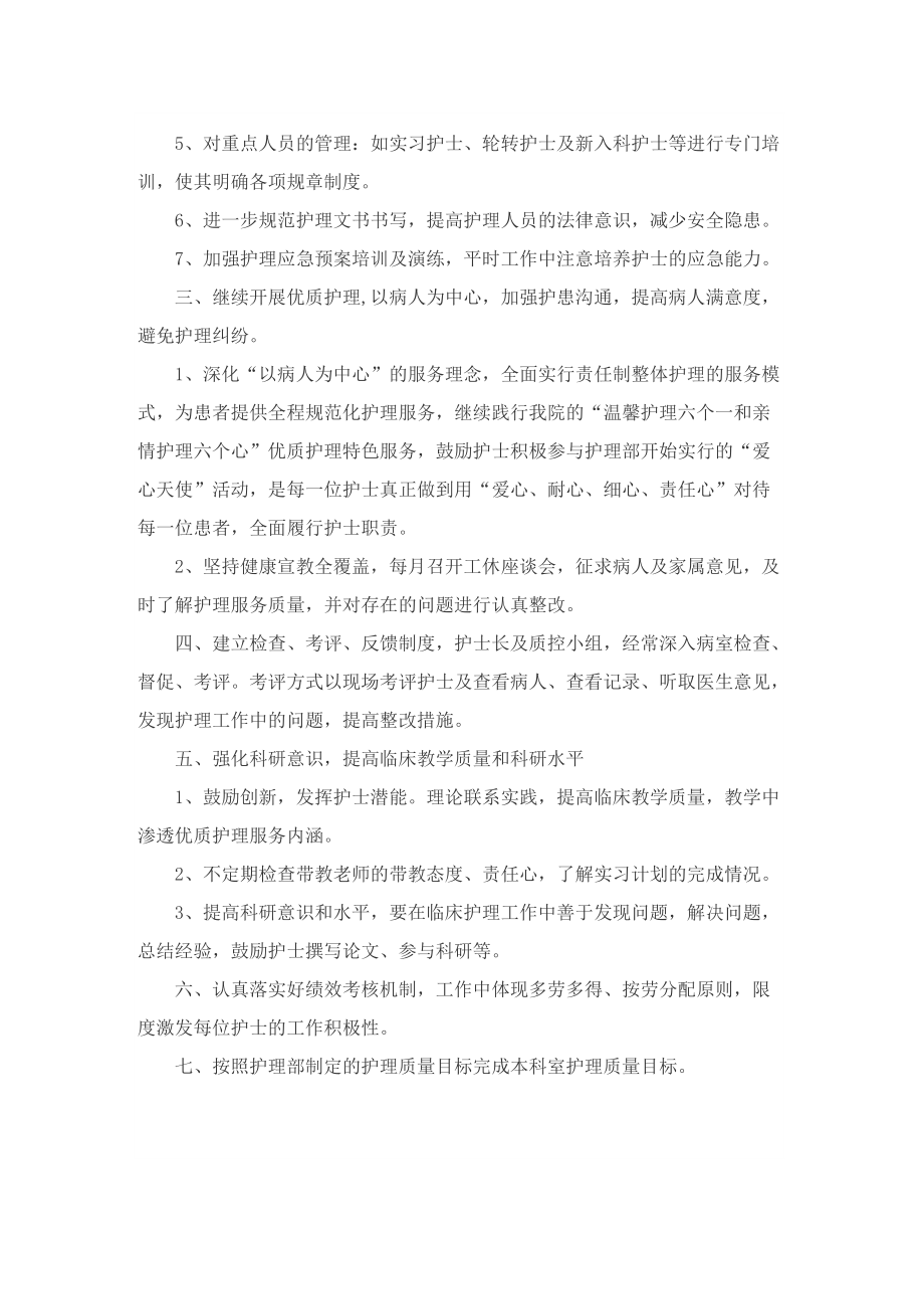 护理年度工作计划2022.doc_第2页