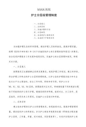 医院护士分层级管理制度.docx