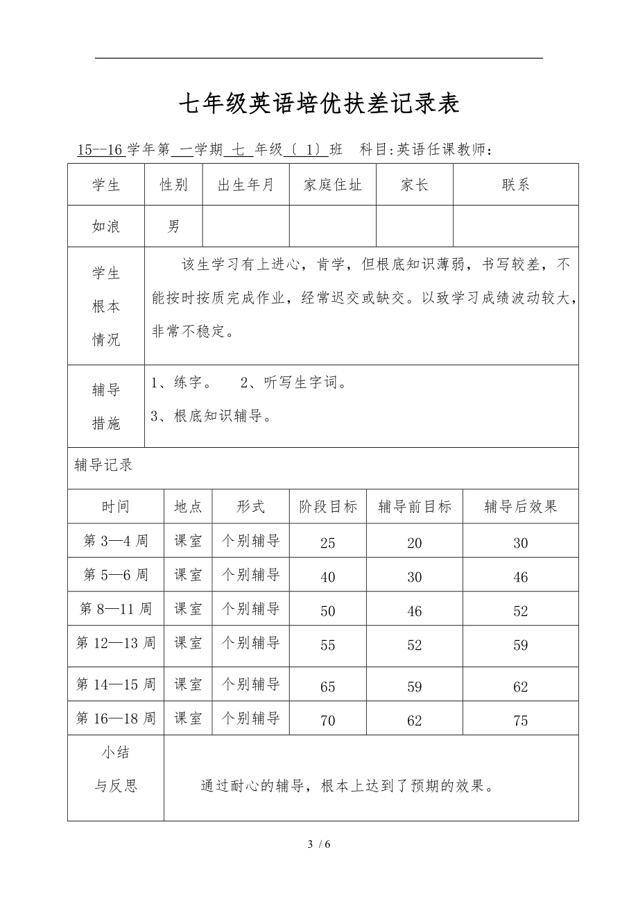 七级英语上培优扶差记录表.doc_第3页