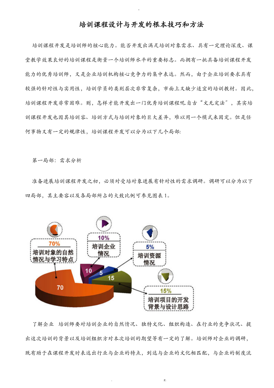 培训课程设计报告与开发的基本技巧和方法.doc_第1页