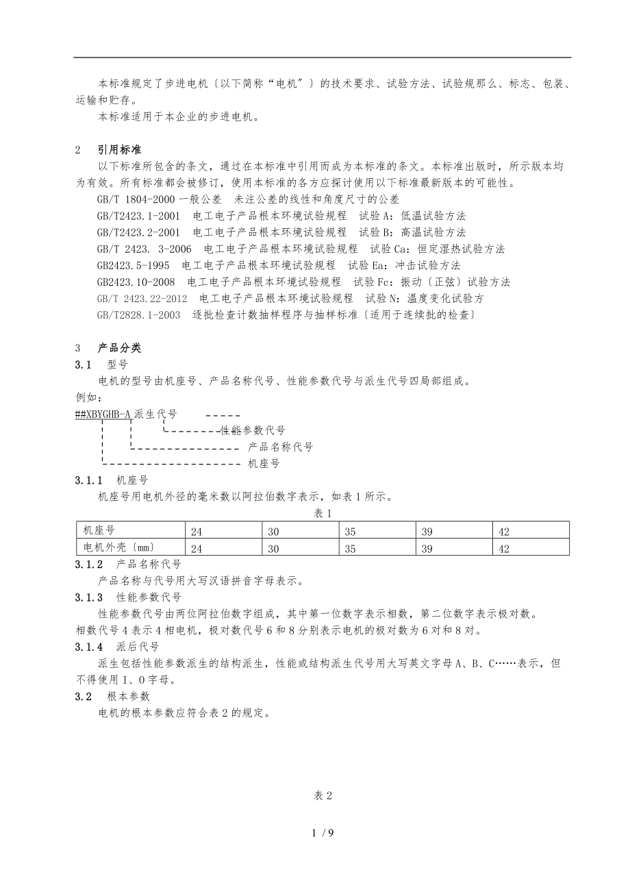 步进电机成品检验标准详.doc_第2页