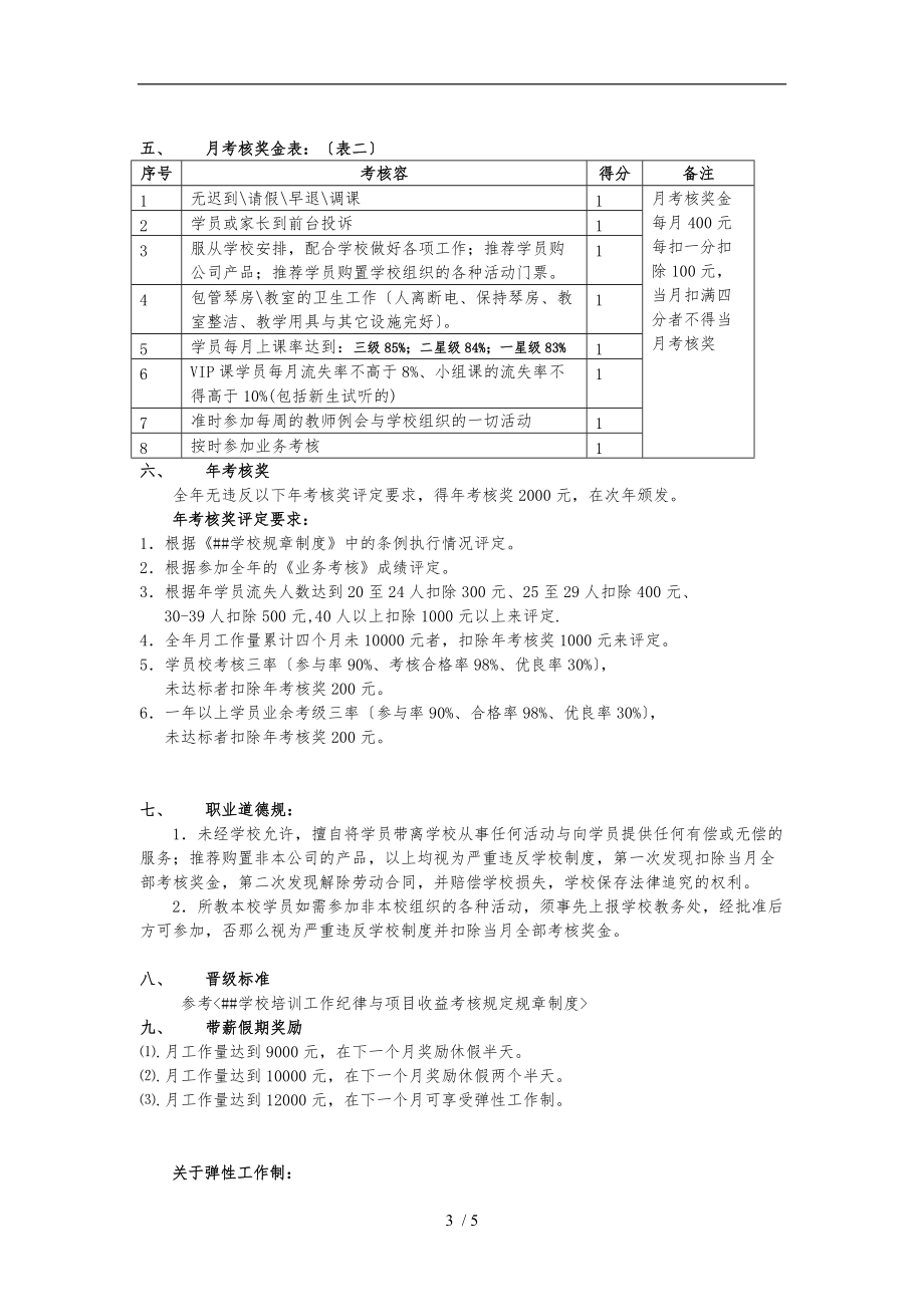 7艺术学校专职教师薪酬设计说明.doc_第3页