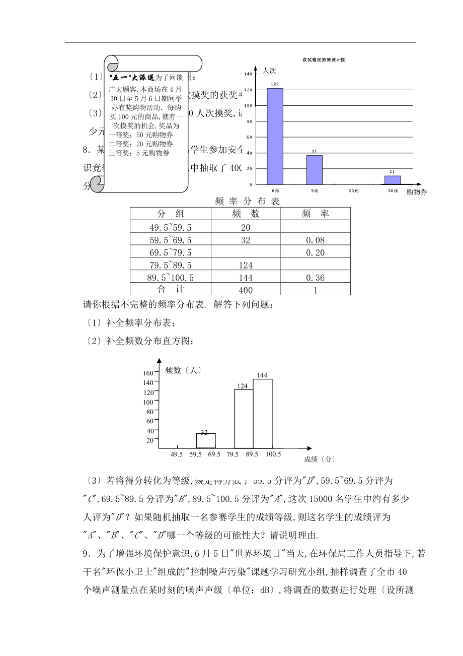 频数直方图第一课时题.doc_第2页